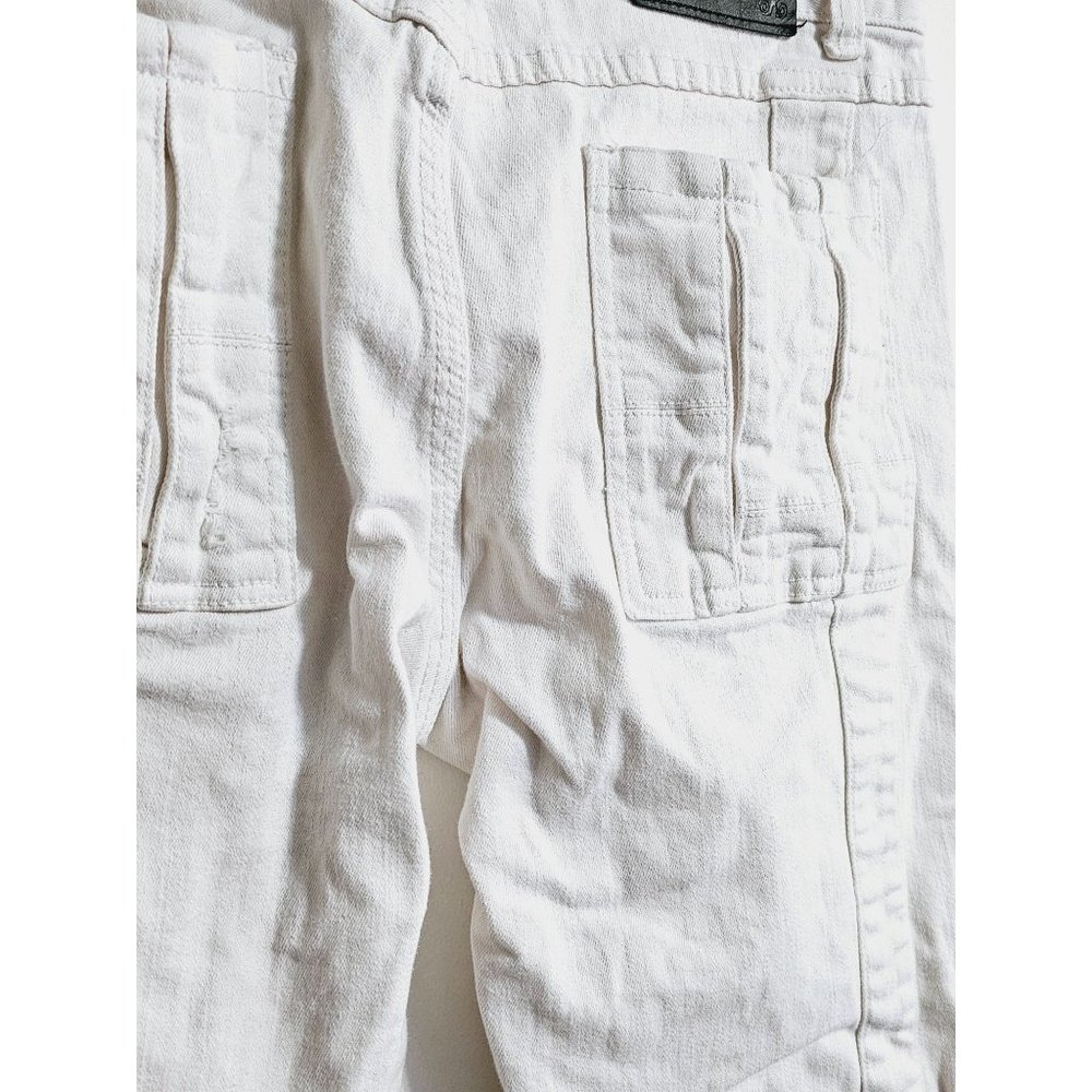 Young Republic Moto Jeans size 34 Men's biker utility jeans white - Picture 9 of 16